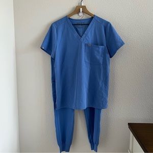 FIGS Technical Collection High Waisted Zamora Jogger Scrub Set Pants Top Scrubs